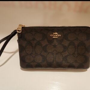 Coach purse with matching wallet.
